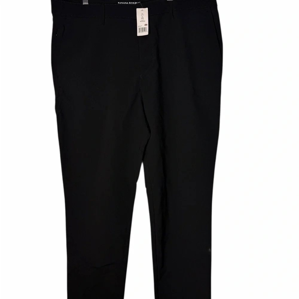 Banana Republic Classic Black technology Dress Pants men size 36x29